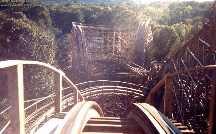 On-ride roller coaster picture