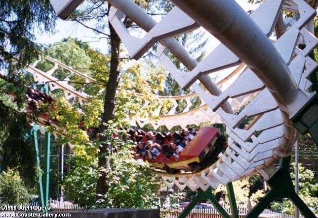 looping roller coaster at Knoebel's Resort