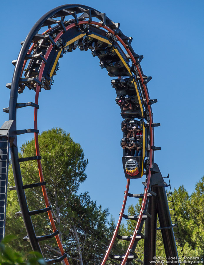 Demon roller coaster by Arrow Dynamics