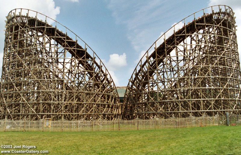 Dueling roller coaster from Hersheypark