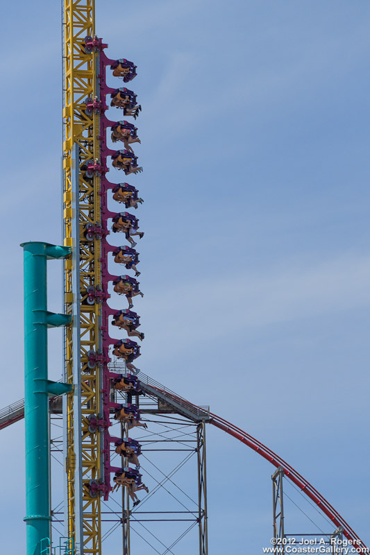 Twisted Impulse roller coaster in Pennsylvania.