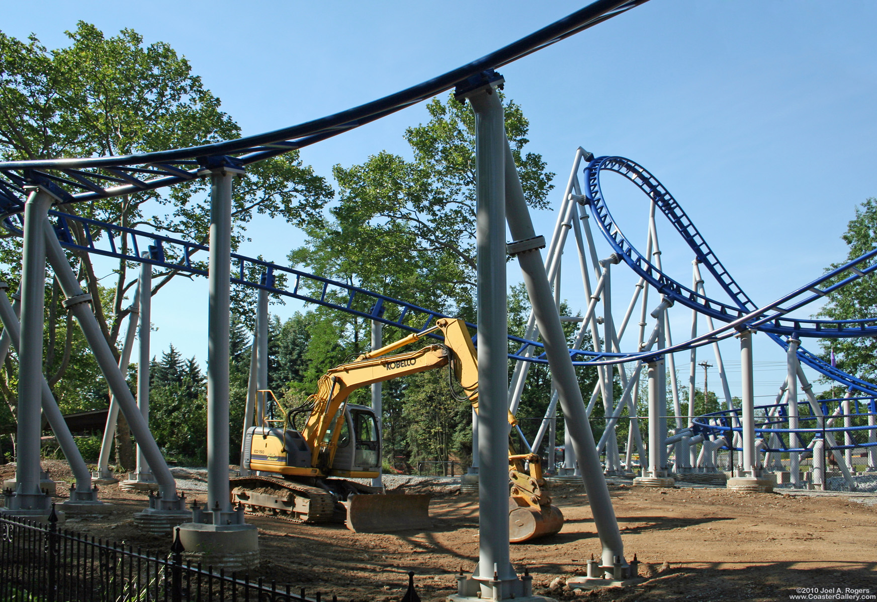Construction equipment and a roller coaster