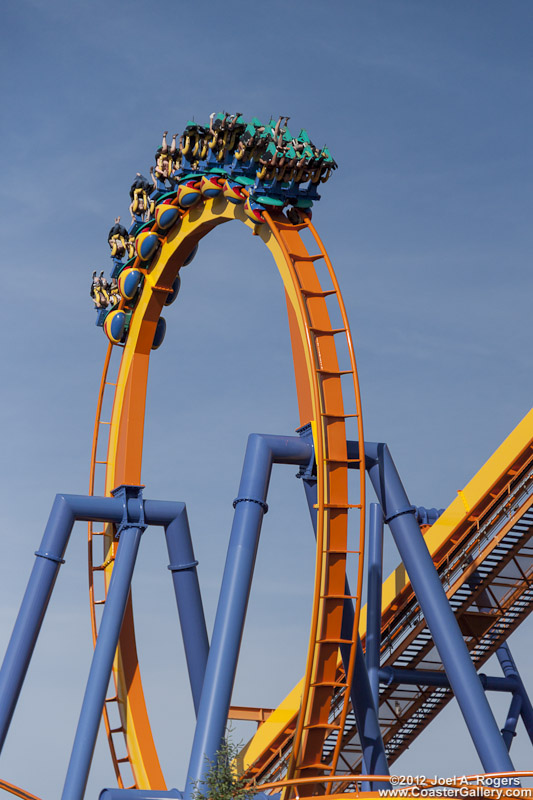 Talon inverted B&M roller coaster