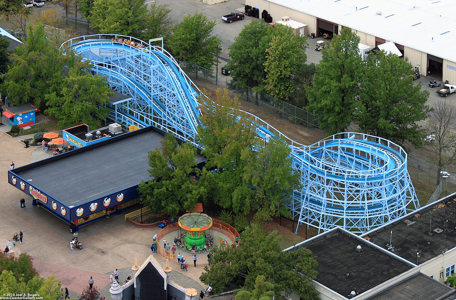 Aerial view of Woodstock Express