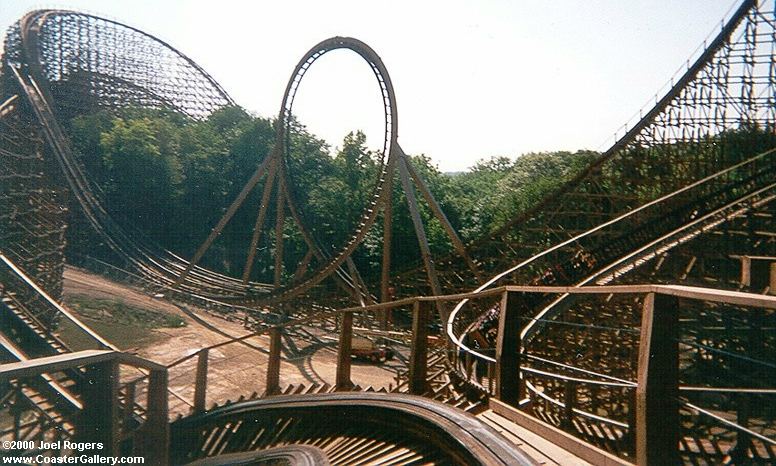The world's only looping wood coaster