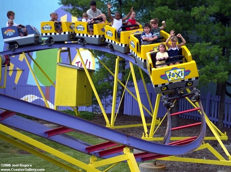 Taxi Jam became Little Bill's Giggle Coaster at Kings Island