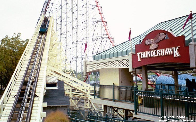Thundehawk and Steel Force roller coasters