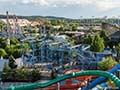 Aerial view of the Wild Mouse roller coaster at Hersheypark