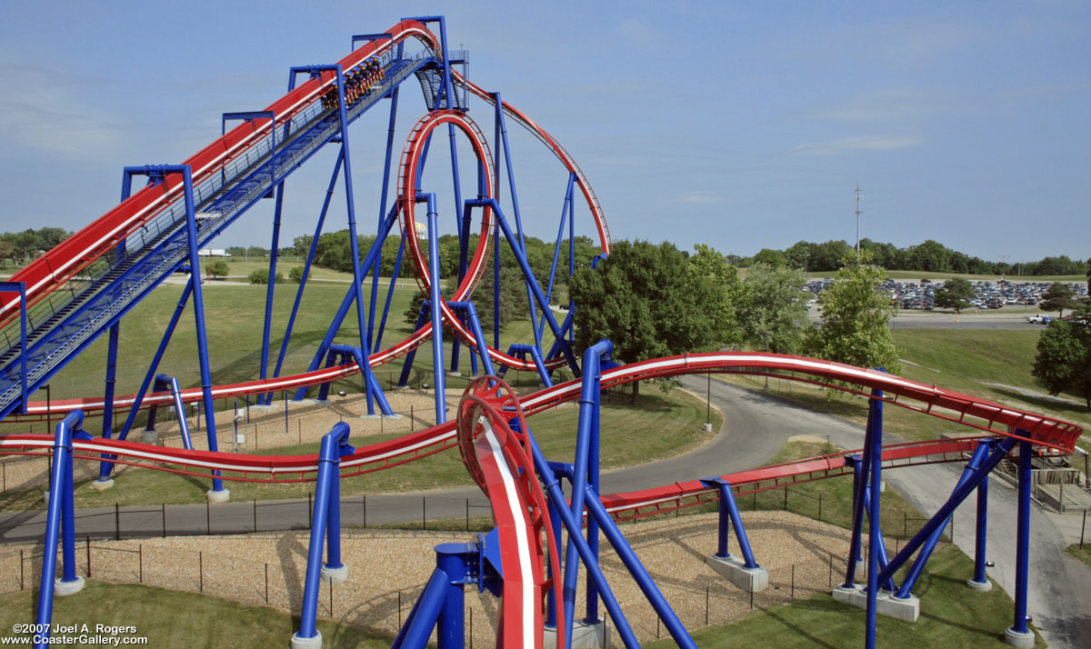 Patriot roller coaster at Worlds of Fun