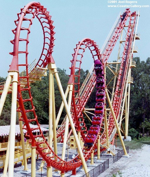 Vekoma Boomerang at the Worlds of Fun amusement park