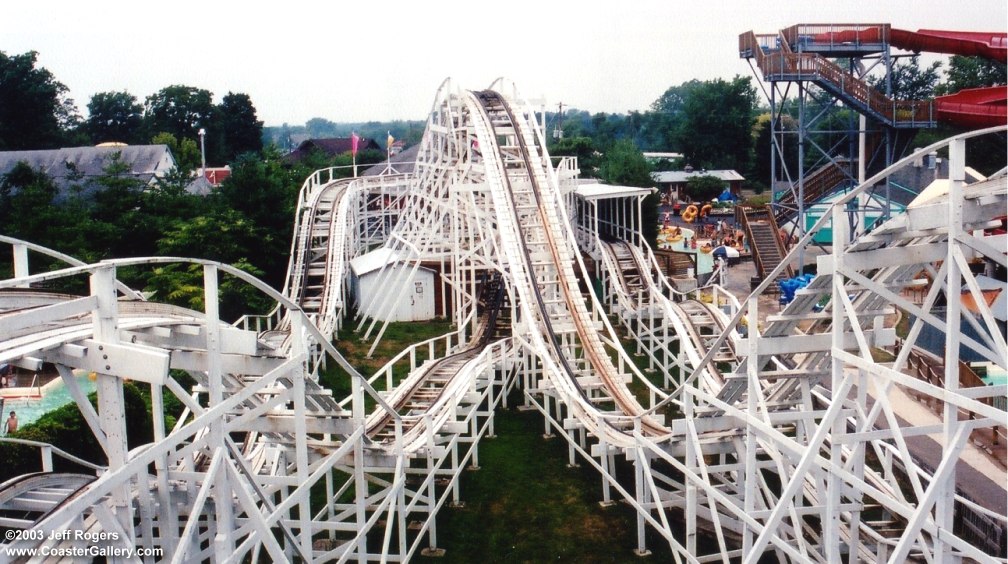 Arial view of children's coaster