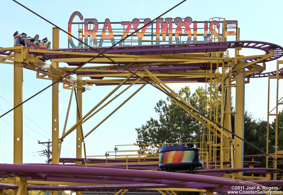 Crazy Mouse Roller Coaster at DelGrosso's Park