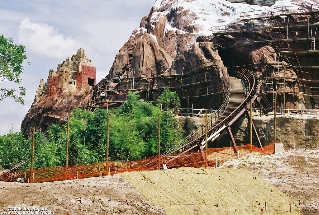 Expedition Everest under construction