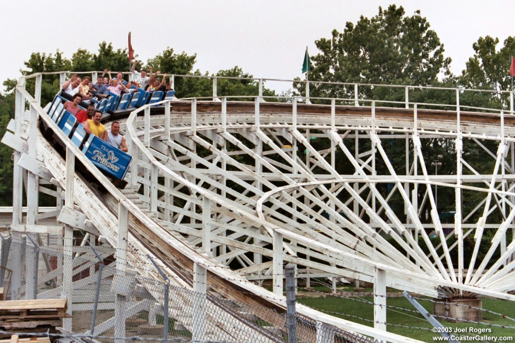 Fan turn on the Sky Princess roller coaster