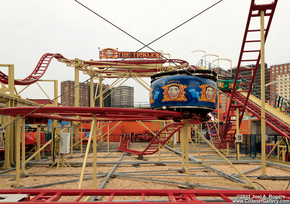 Tickler spinning coaster at Luna Park, Coney Island