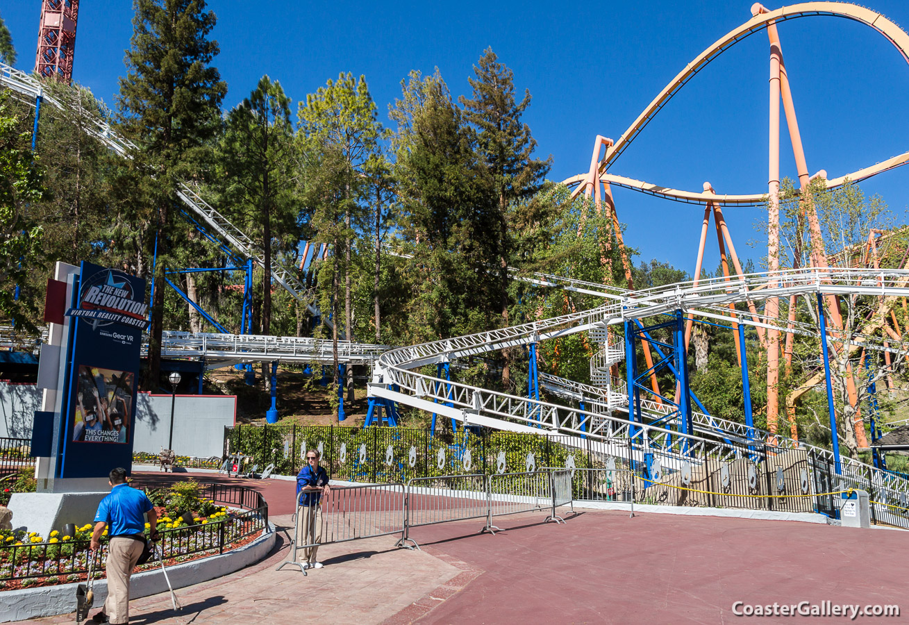 Samsung Gear VR on a roller coaster