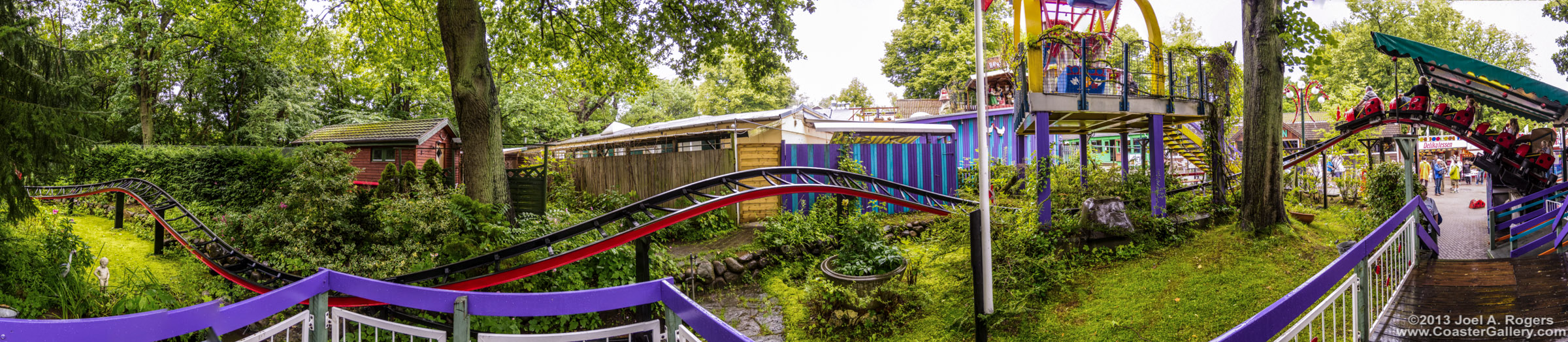 Panorama of an European kiddie coaster