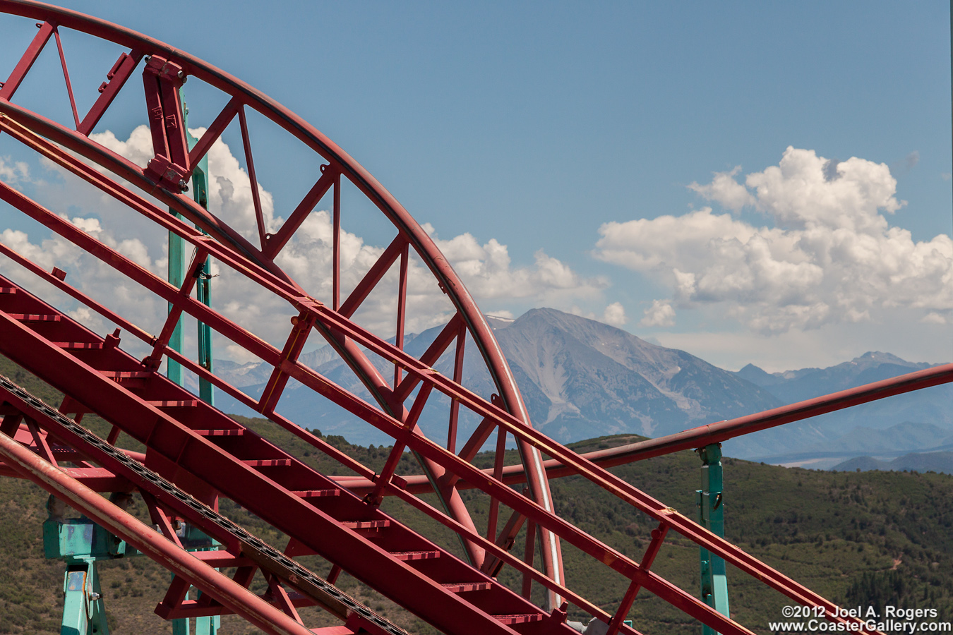 Mountain peak and a thrill ride