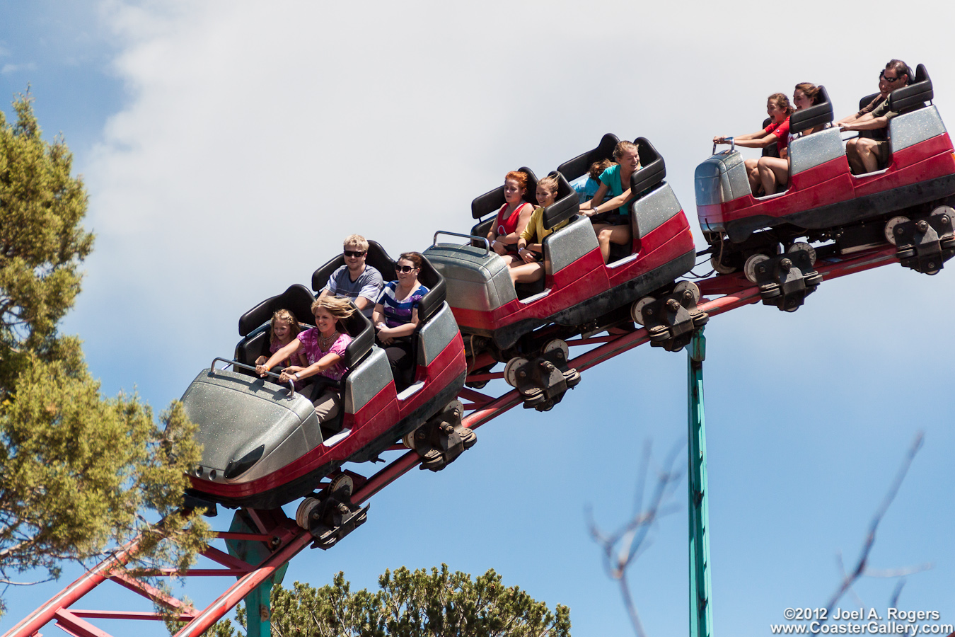 Cliffhanger Roller coaster in the Rocky Mountains