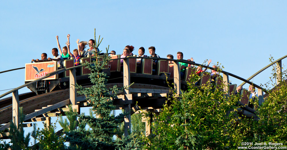 Pictures of roller coasters in Denmark