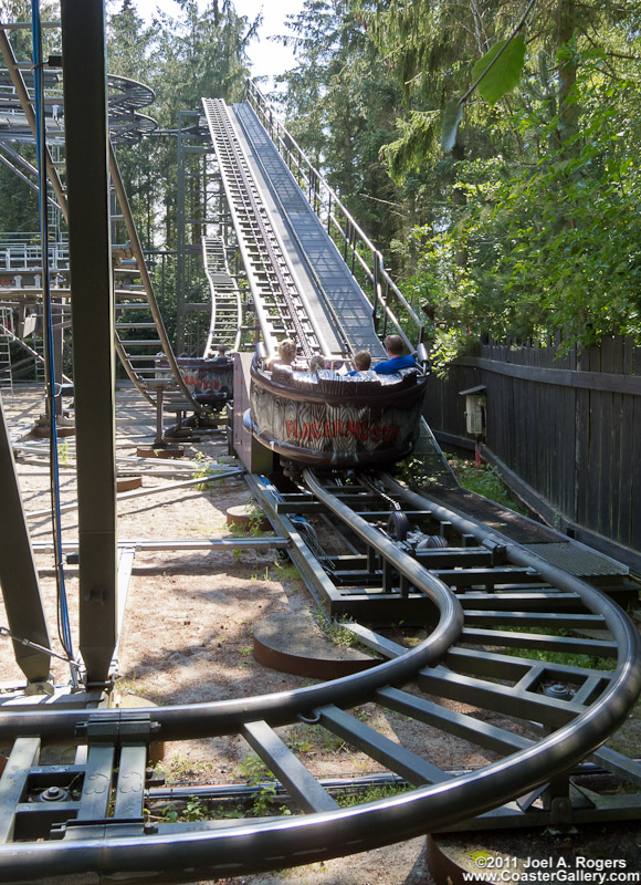 Flagermusen roller coaster in Denmark