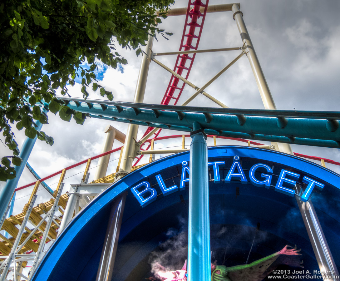 Amusement park rides at Gröna Lund