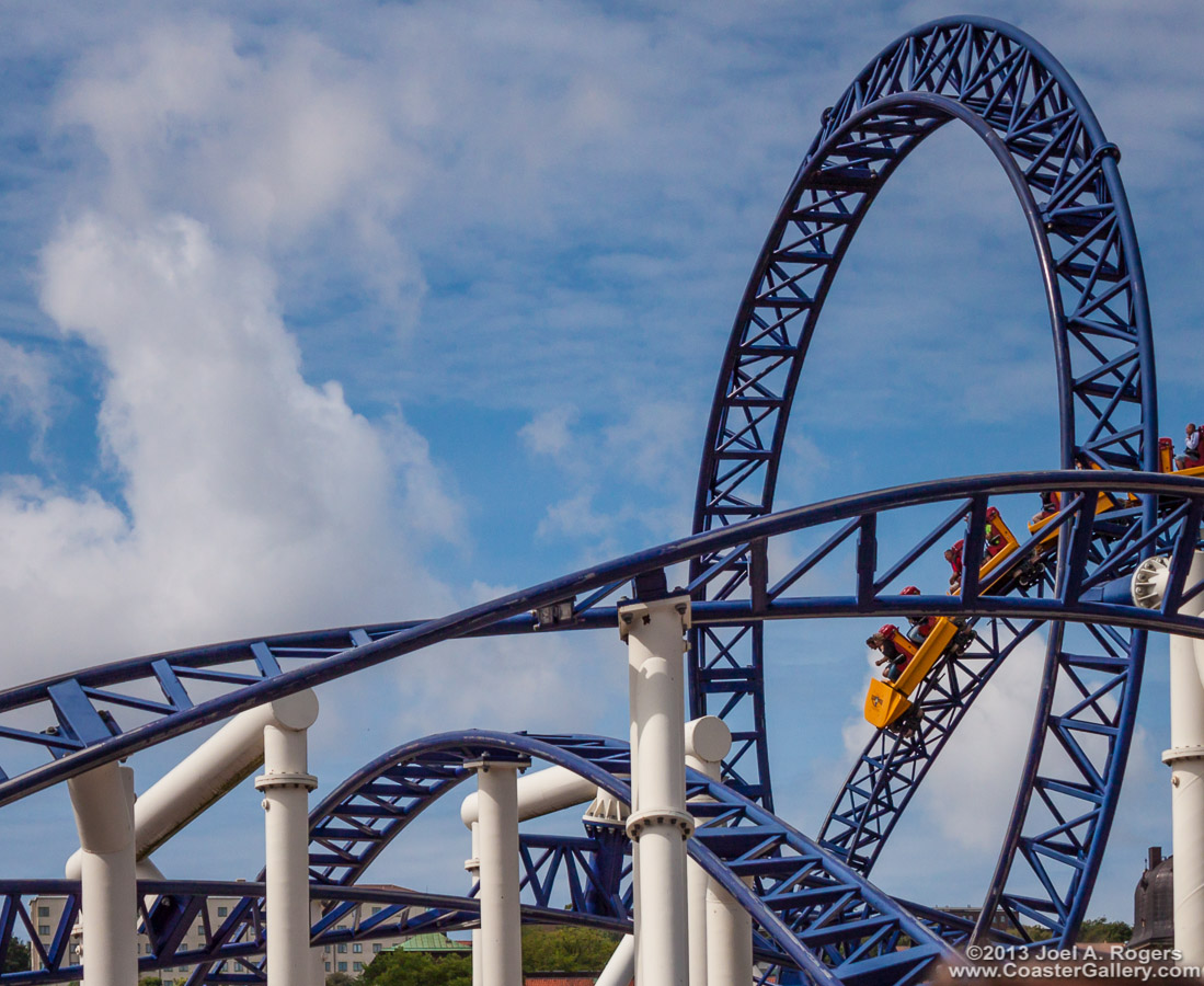 Hydraulic fluid used on a roller coaster