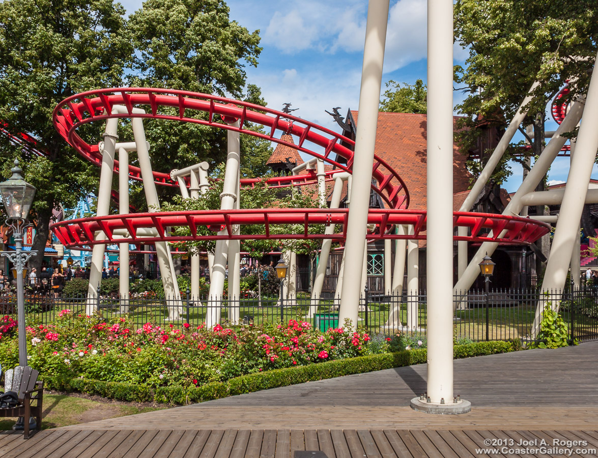 Pictures of the Kvasten roller coaster.