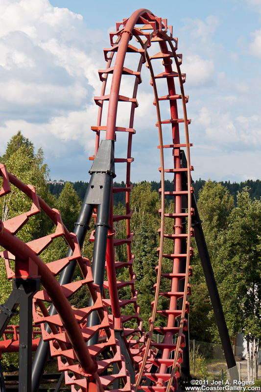 inversion on the Loopen roller coaster