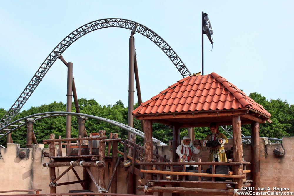 Pirate roller coaster in Denmark