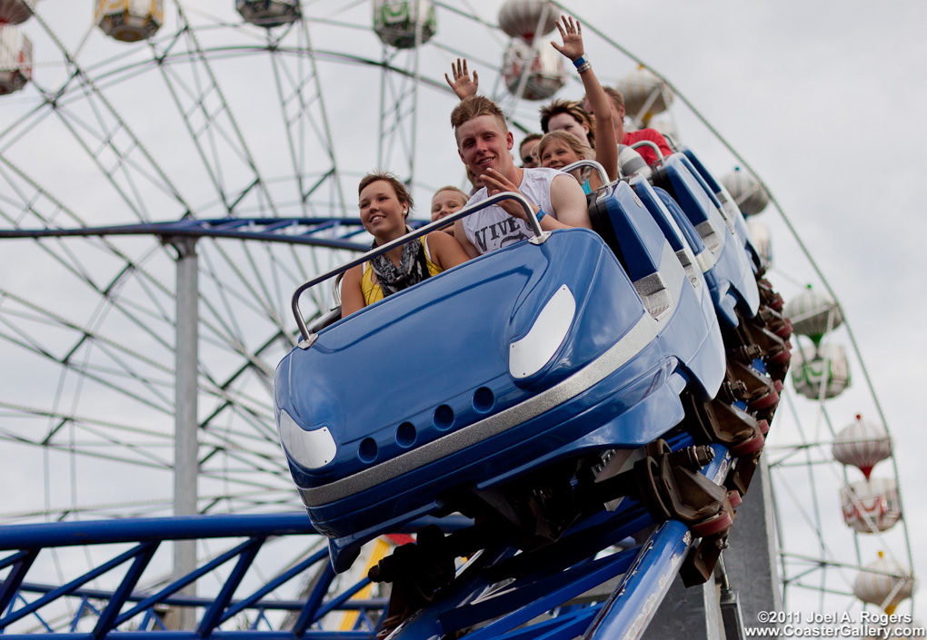 Joyride roller coaster at PowerLand