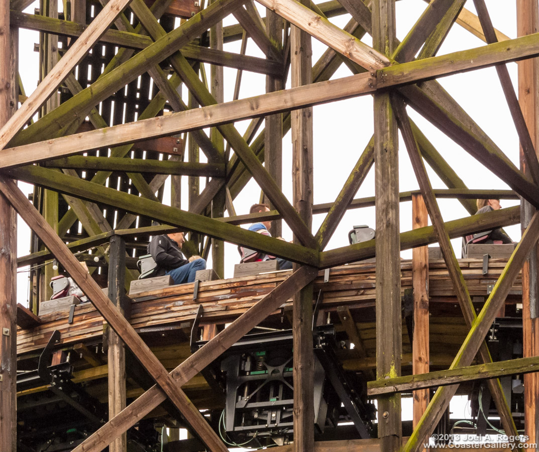 Roller coaster safety equipment preventing an accident