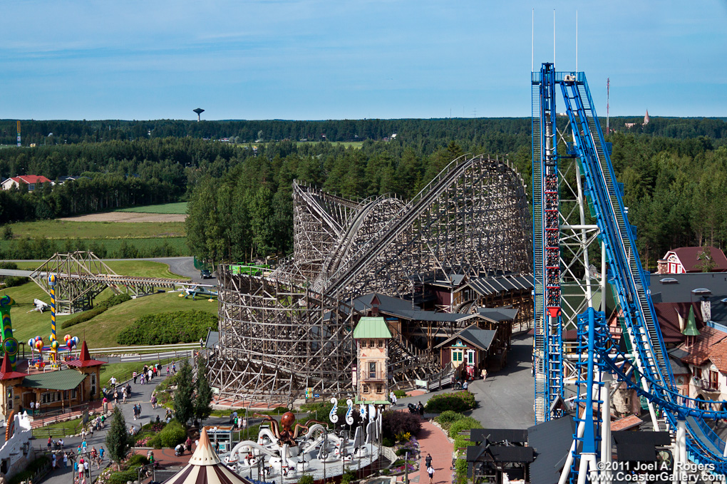 Thunderbird roller coaster at PowerPark