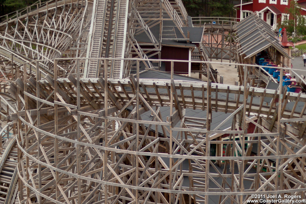 Looking down on a woodie