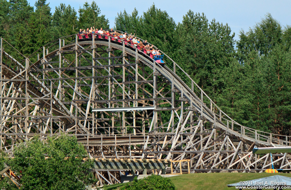 Thunderbird roller coaster at PowerPark