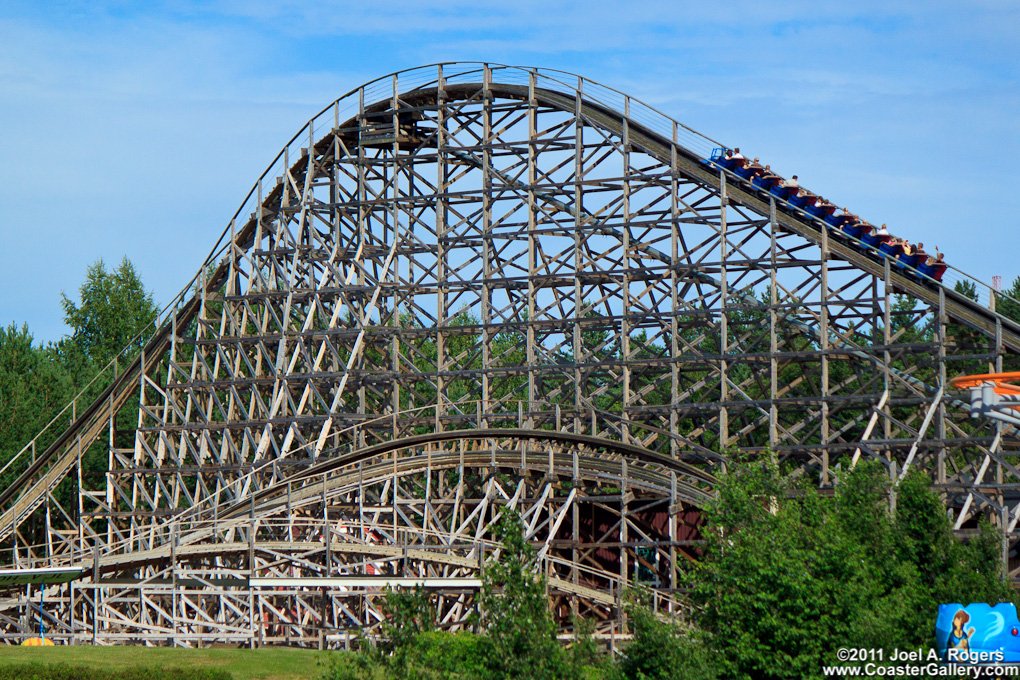 Thunderbird roller coaster at PowerPark