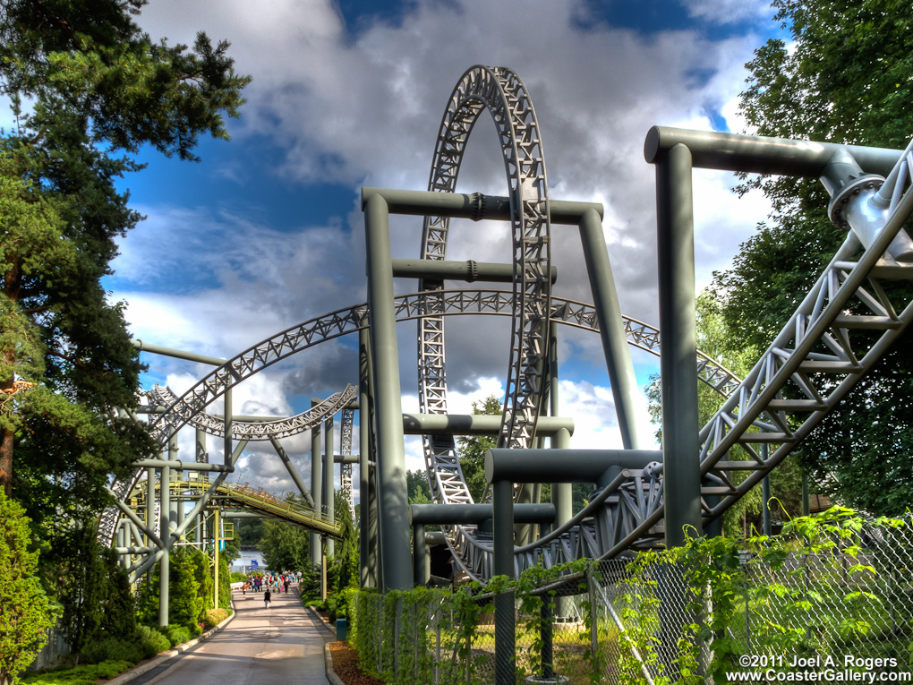 Looping roller coaster