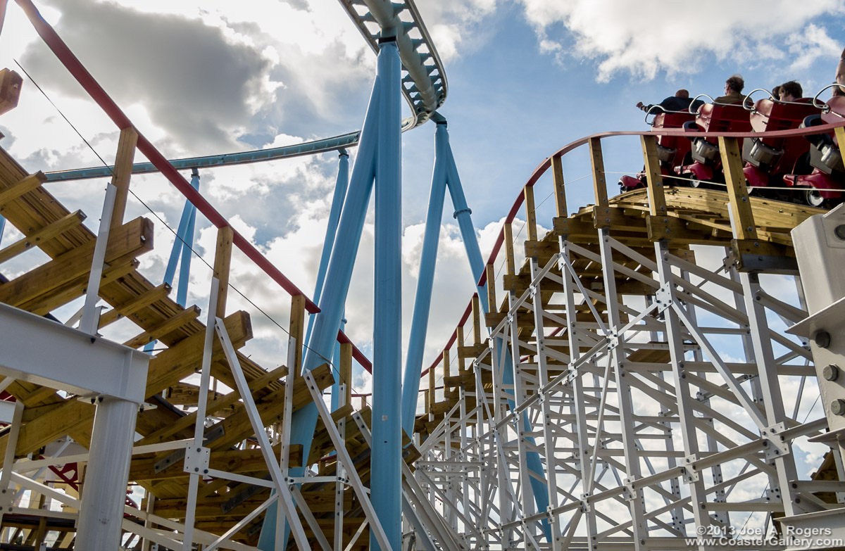 The Twister and Jetline roller coasters