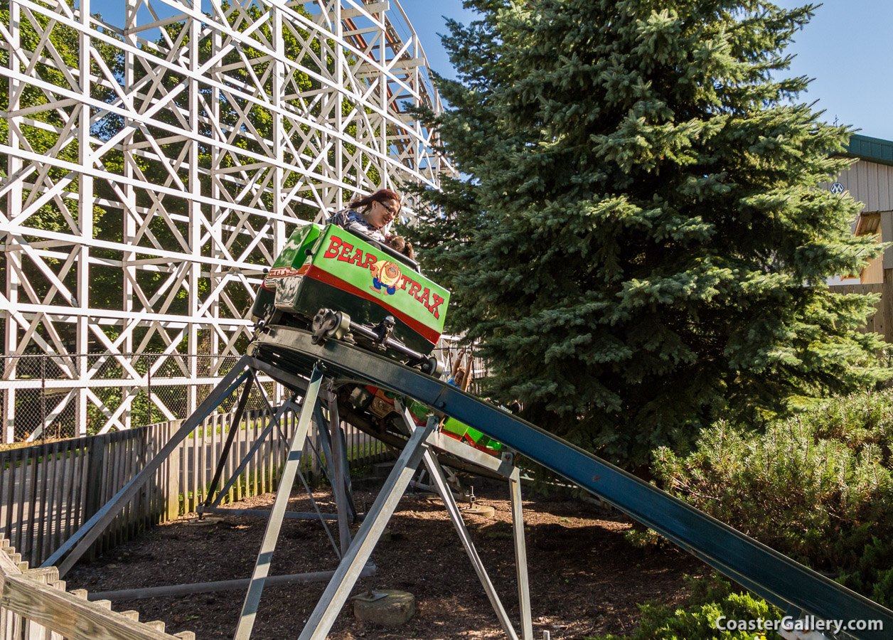 Bunny Rabbit roller coaster at Seabreeze amusement park