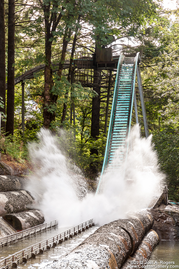 Splashdown on the Big Timber Log Ride