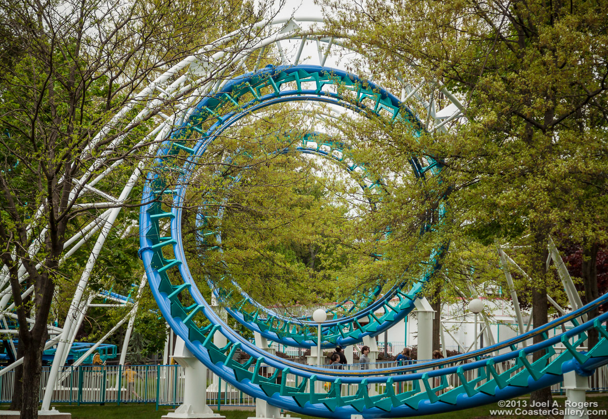 Roller coaster formerly called the Chicago Loop at Old Chicago