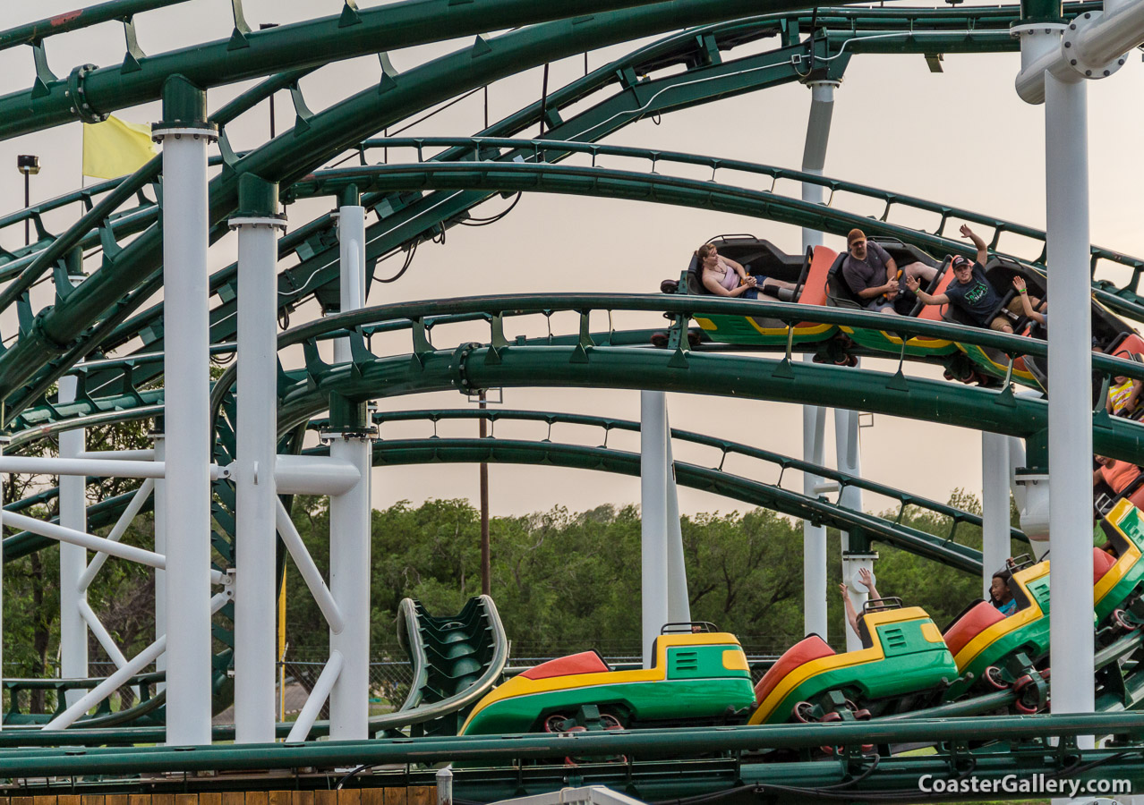 Hornet roller coaster at the Wonderland amusement park