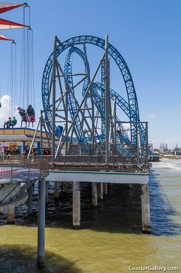 Oceanside coaster. This is an amusement park built literaly over the water.