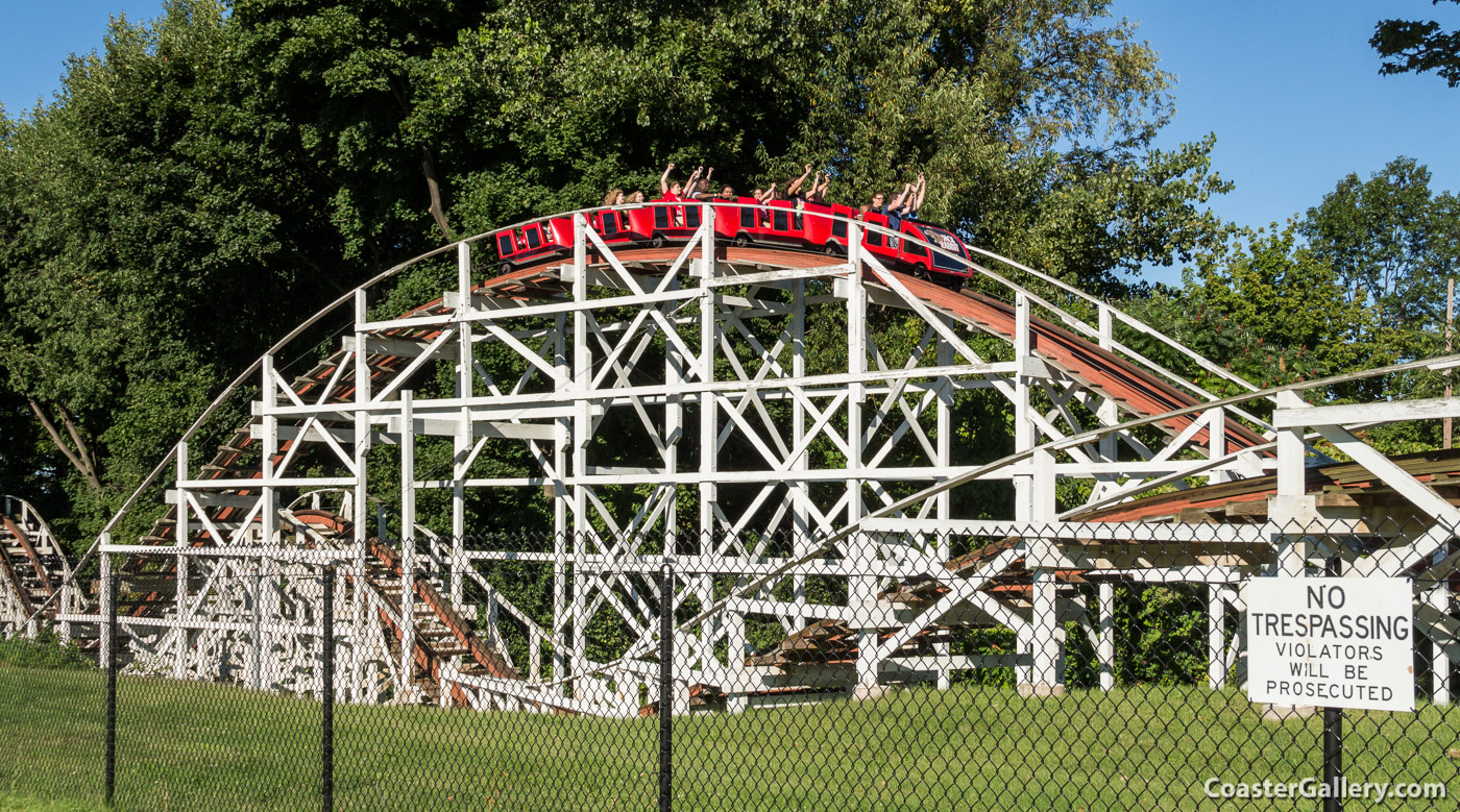 Jack Rabbit coaster at Seabreeze amusement park