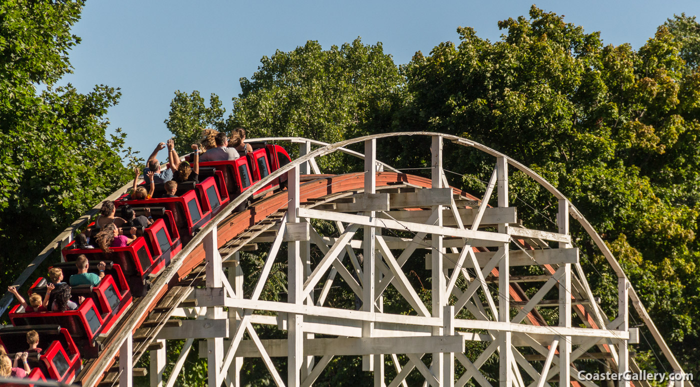 Jack Rabbit coaster at Seabreeze amusement park