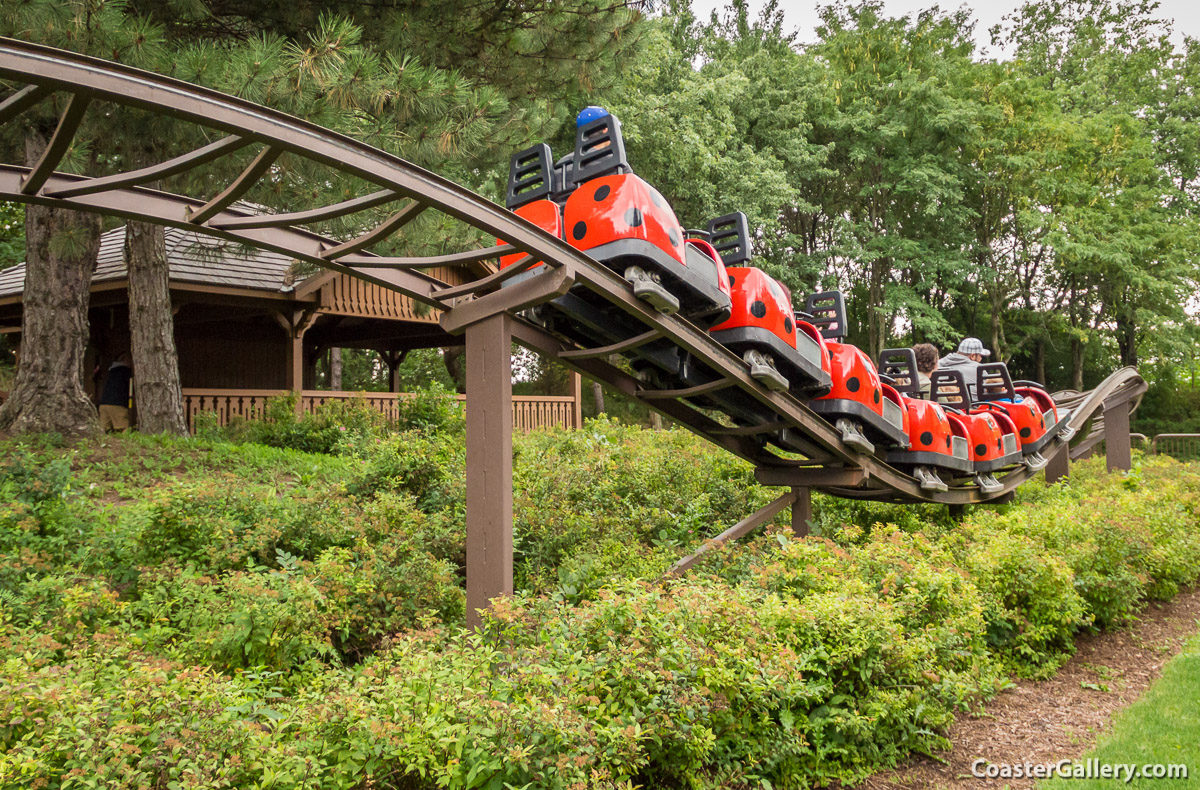 A Tivoli roller coaster built by Zierer - Lady Bug Coaster