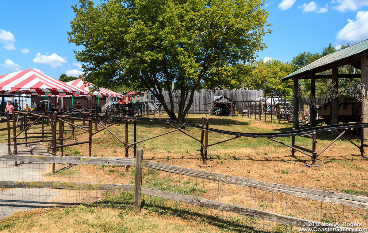 Donley's Wild West Town roller coaster