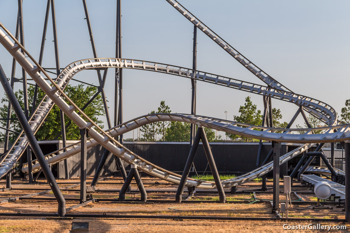 Tunnel on the Silver Bullet at Frontier City