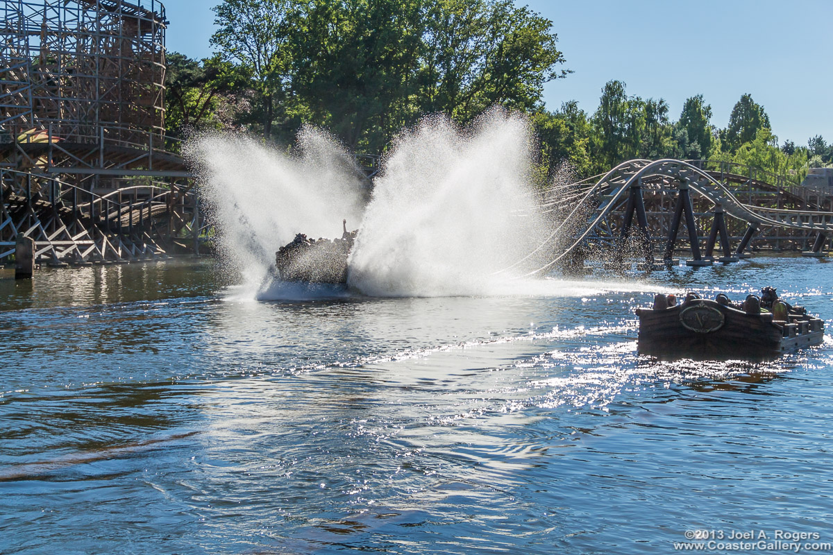 Pictures of a water coaster in the Netherlands