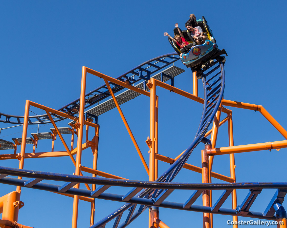 Whirlwind coaster at Seabreeze amusement park